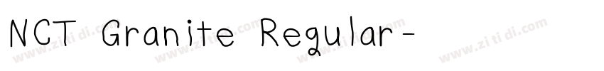NCT Granite Regular字体转换